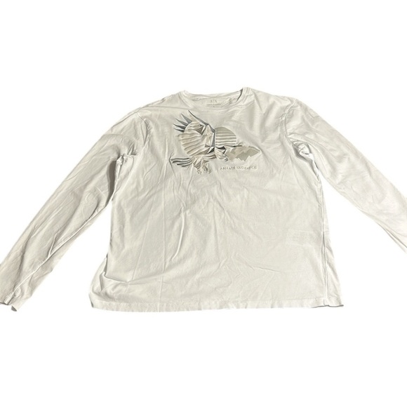 Armani Exchange women long sleeve t shirt ,white,logo ,EC, 100 cotton, casual - Picture 13 of 13